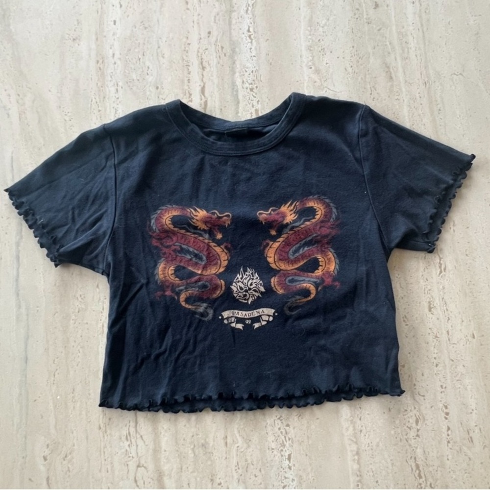Urban outfitters dragon crop top - size small